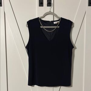 Calvin Klein Women's Navy Sleeveless Top